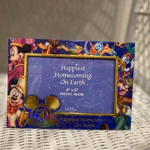 Walt Disney 50th Anniversary Happiest Homecoming on Earth Metallic Photo Frame